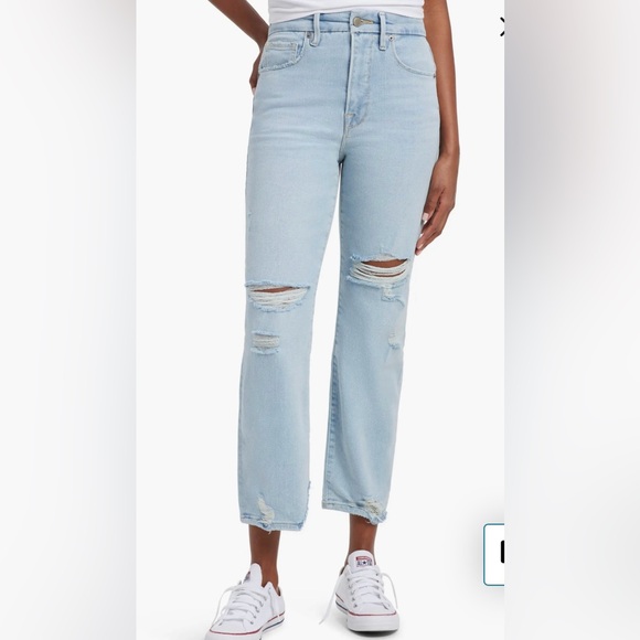 Good American Good Boy High Waist Boyfriend Jeans - Picture 1 of 4